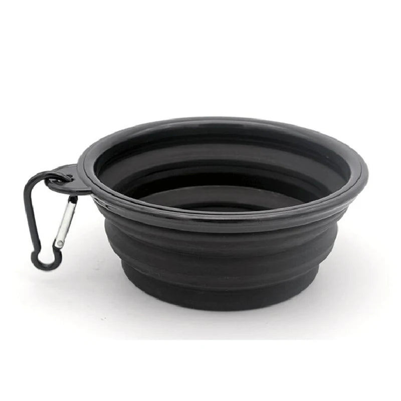 Portable Silicone Dog Feeder Bowl