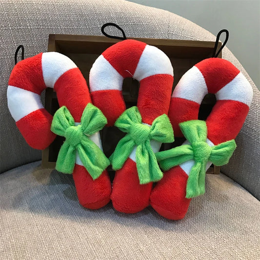 Christmas Candy Plush Squeak Toy