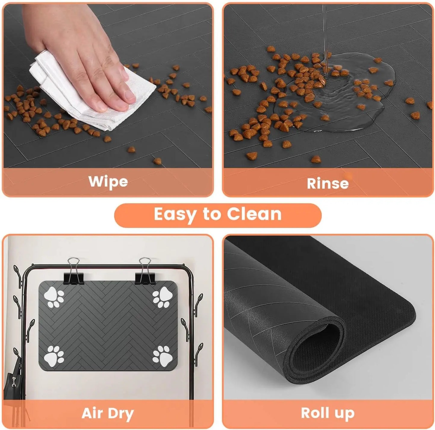 Pet Feeding Mat - Absorbent and Waterproof