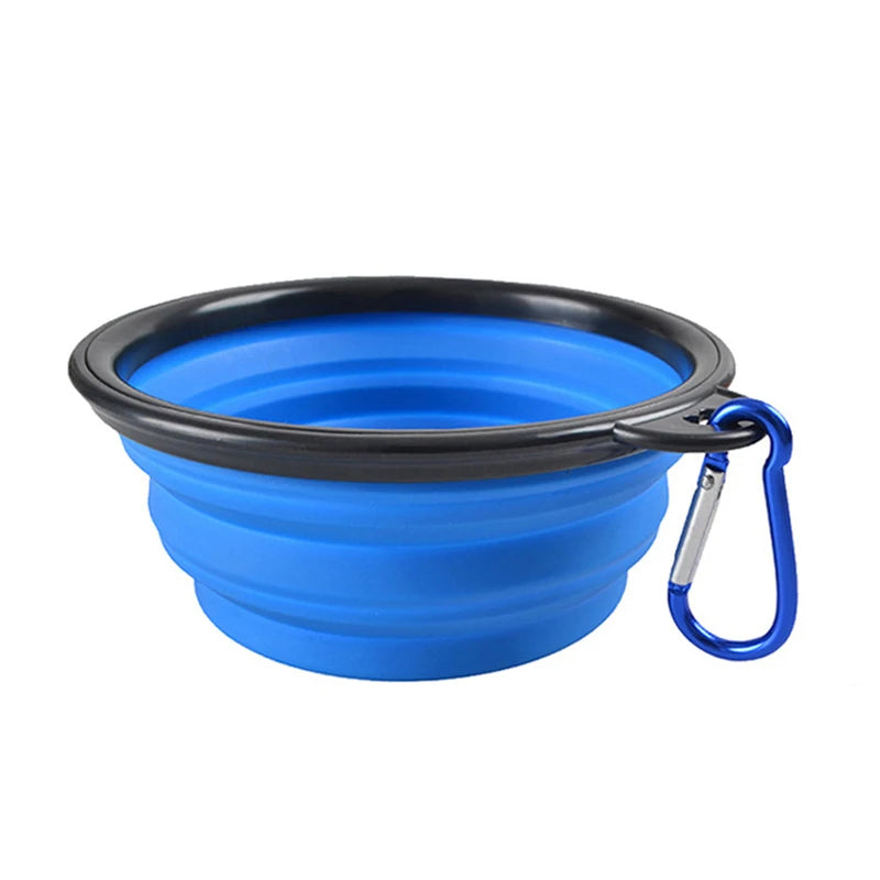 Portable Silicone Dog Feeder Bowl