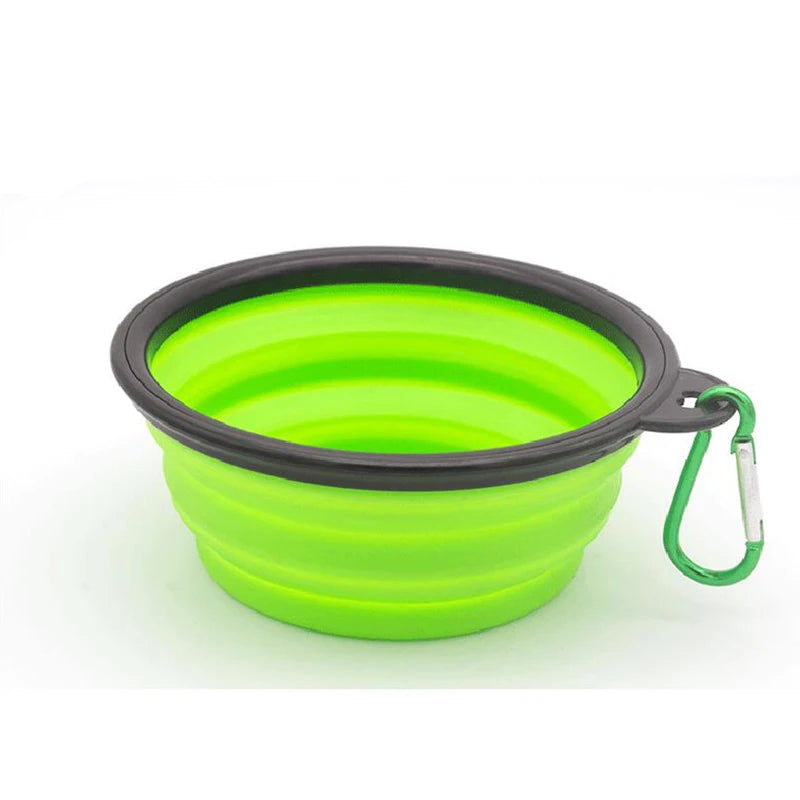 Portable Silicone Dog Feeder Bowl