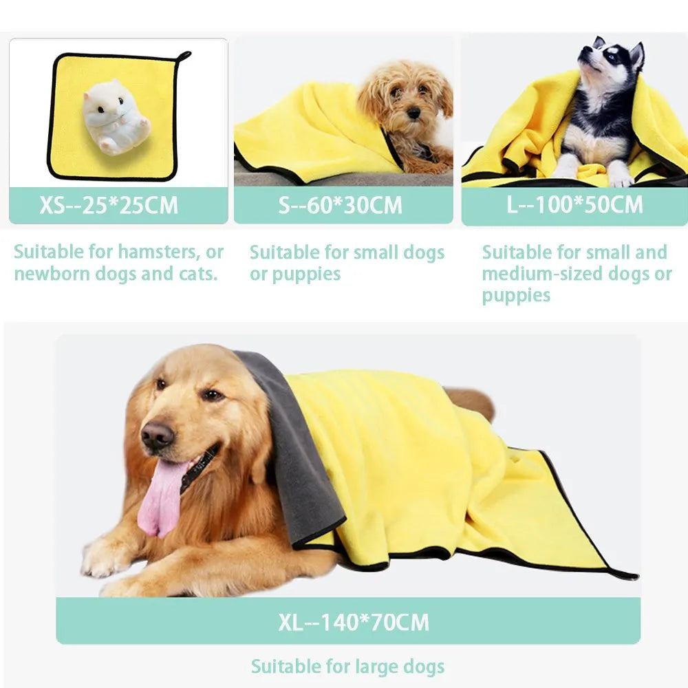 Quick Drying Fiber Pet Towel