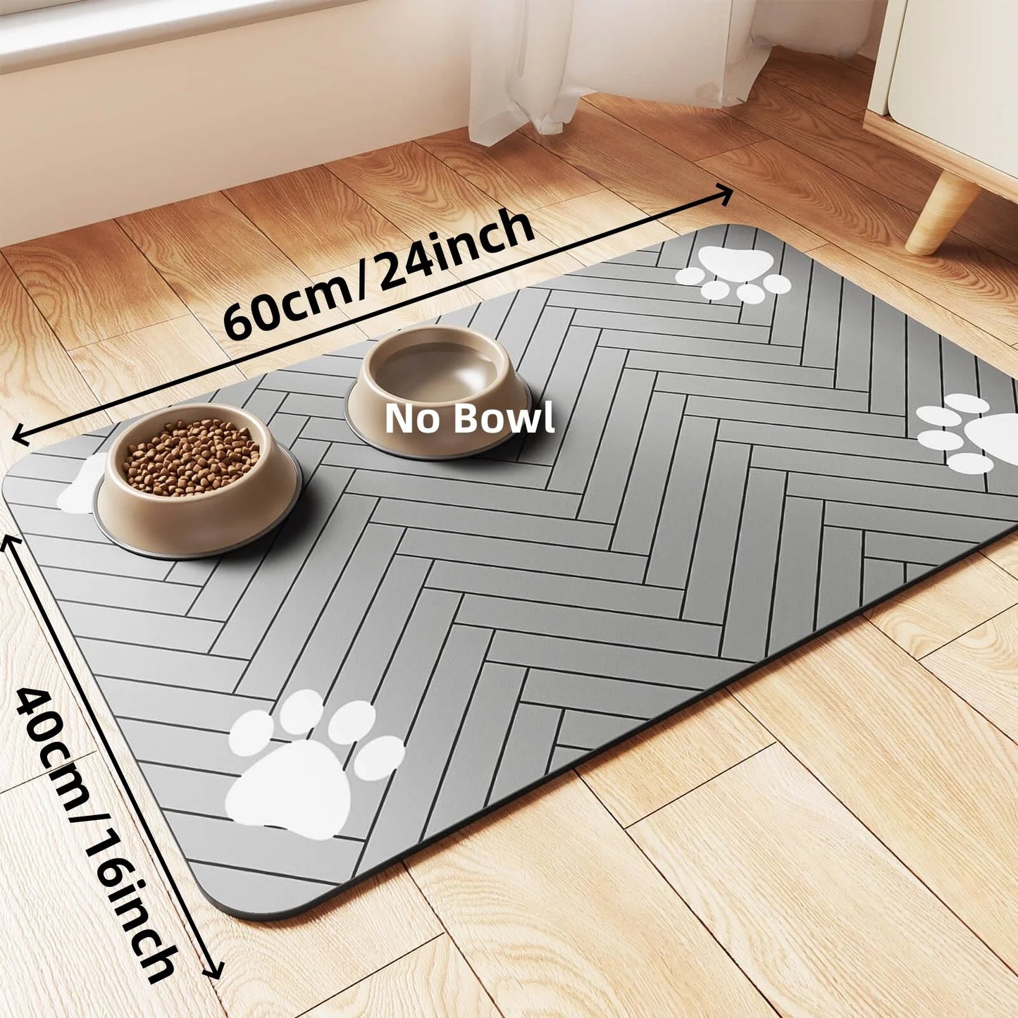 Pet Feeding Mat - Absorbent and Waterproof