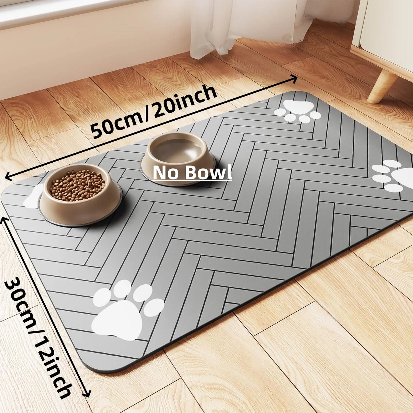 Pet Feeding Mat - Absorbent and Waterproof