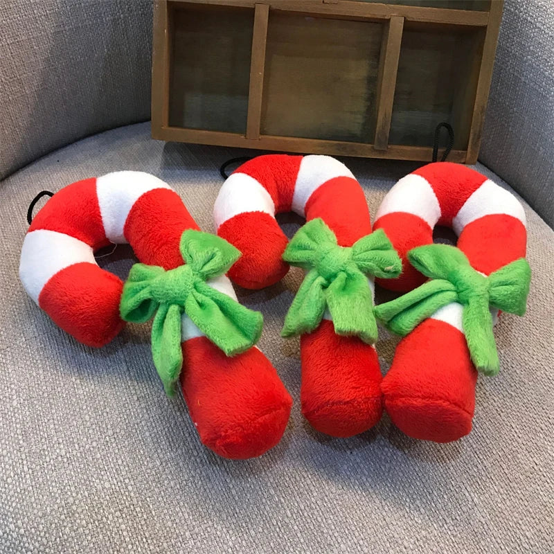 Christmas Candy Plush Squeak Toy