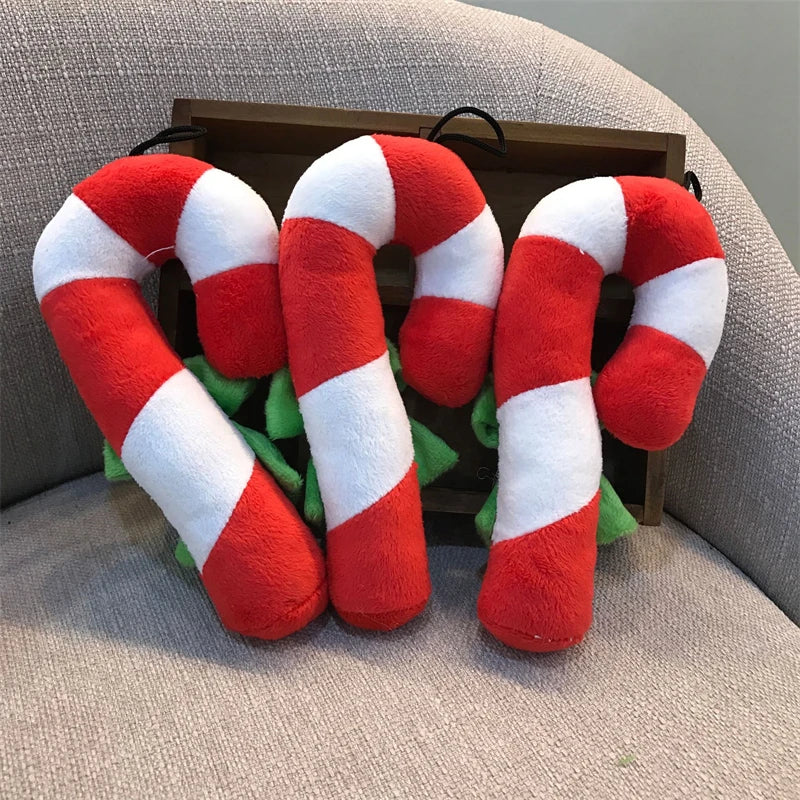 Christmas Candy Plush Squeak Toy