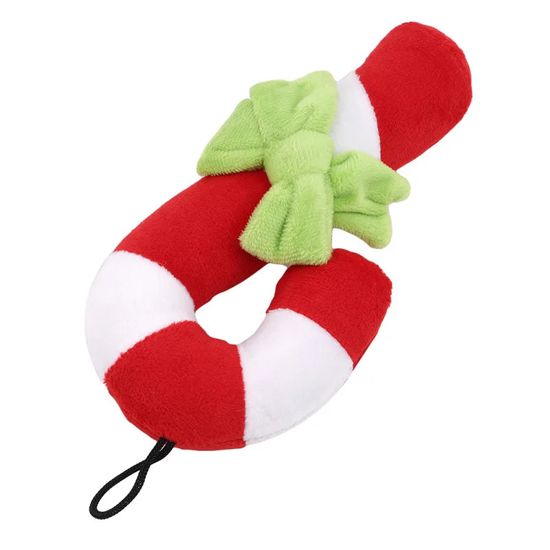 Christmas Candy Plush Squeak Toy