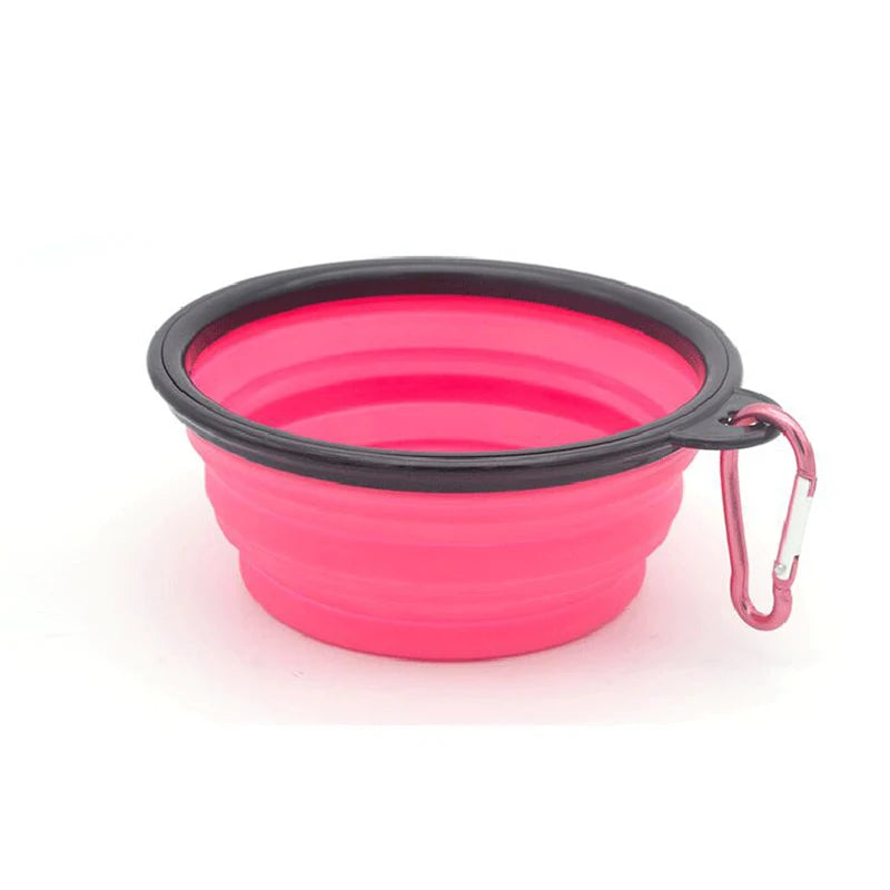 Portable Silicone Dog Feeder Bowl