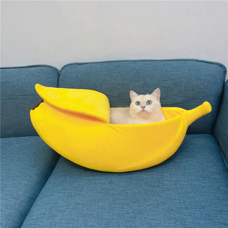 Banana-Shaped Pet Bed